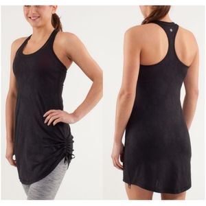 Lululemon It's a cinch black jacquard dress